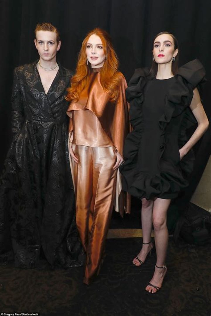 Lindsay Lohan Supported Her Model Siblings From the Front Row at Christian Siriano