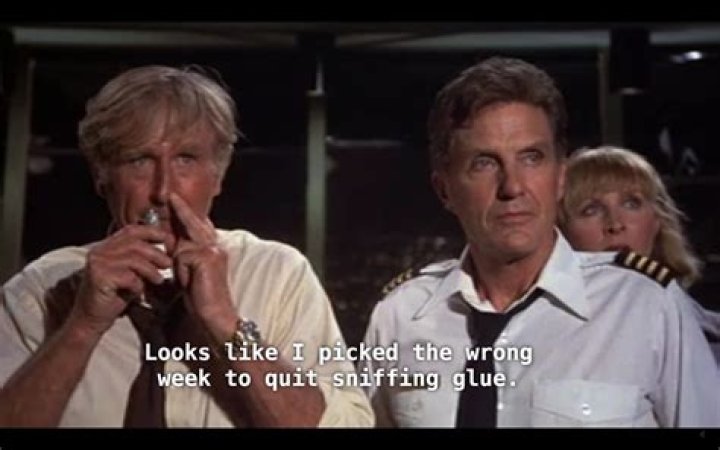 Looks like I picked the wrong week to quit sniffing glue.