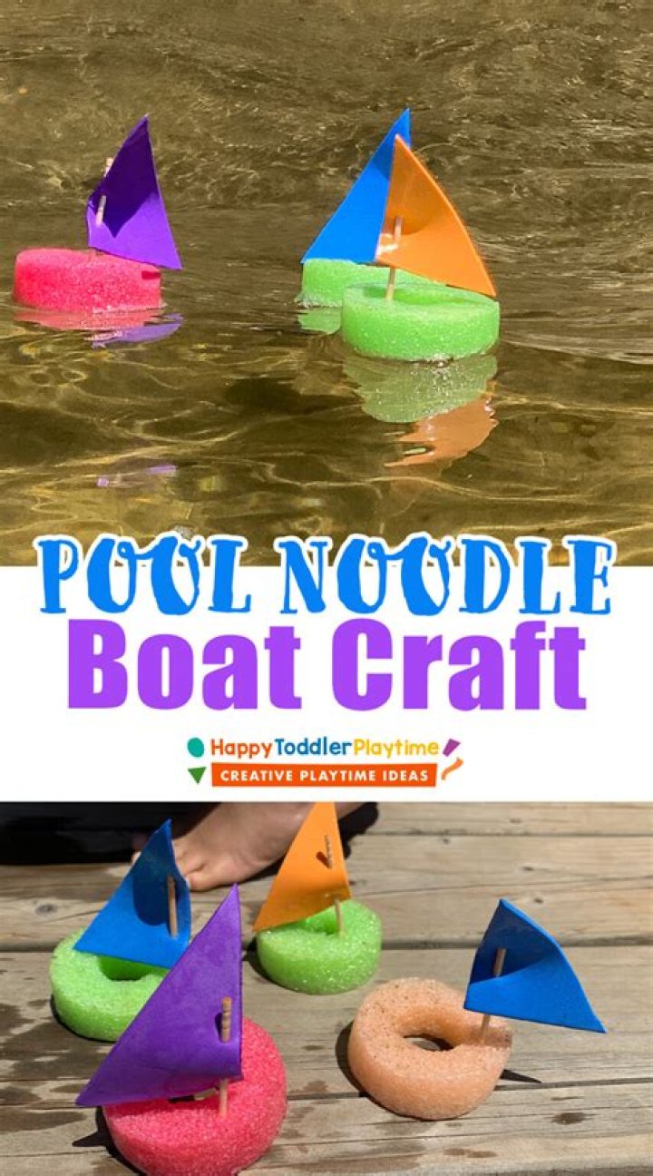 Make Simple and Fun Pool Noodle Boats