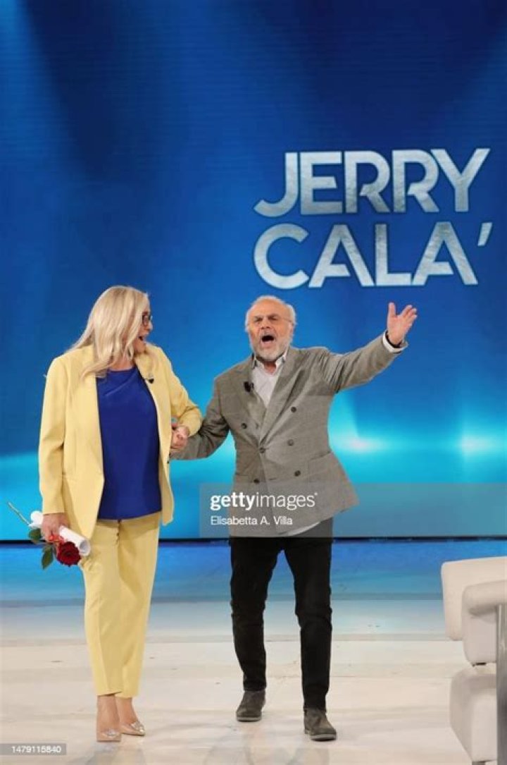 Mara Venier and Jerry Cala