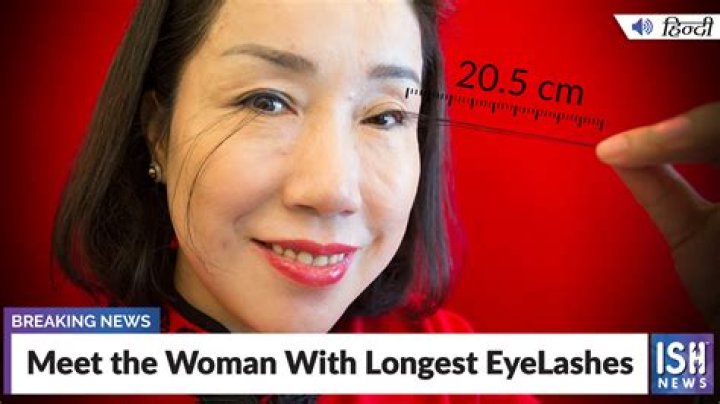Meet The Woman Who Holds The Guinness World Record For Longest Eyelashes
