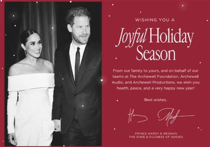 Meghan Markle and Prince Harry Have Released Their 2022 Christmas Card