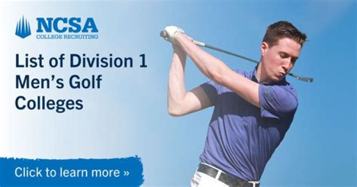 Men's D1 Golf Schools: A Complete List (2023)