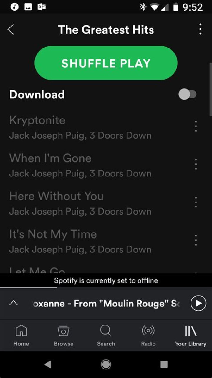 Offline mode on Spotify sucks out loud and on purpose