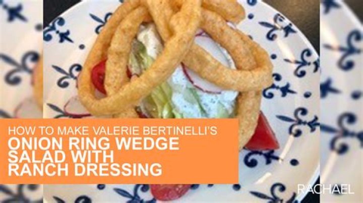 Onion Ring Wedge Salad with Ranch Dressing Recipe From Valerie Bertinelli | Recipe