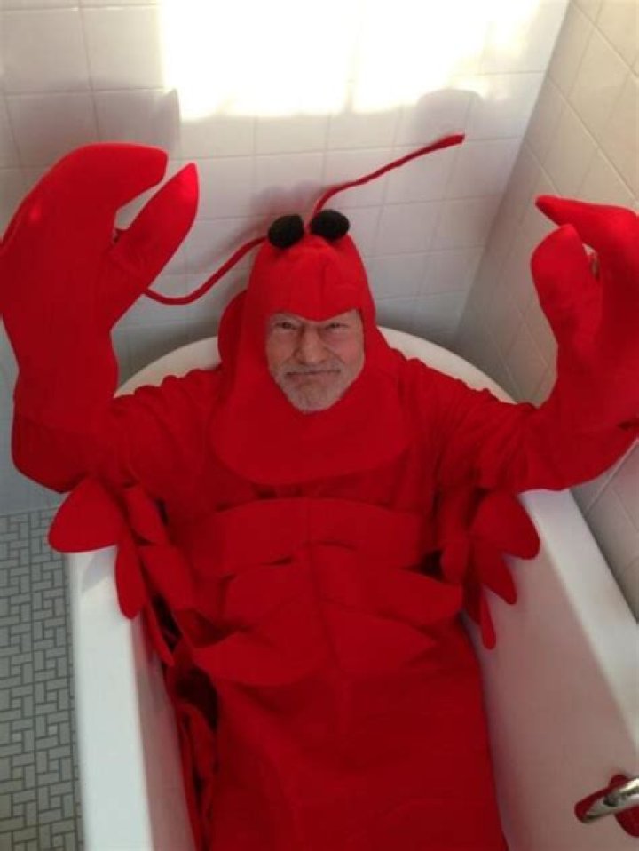 Patrick Stewart on Why He Dressed Like a Lobster for Halloween