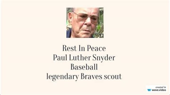 Paul Snyder, Braves legendary scout and executive, dies