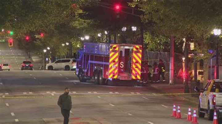 Pedestrian hit, killed MARTA bus Peachtree St Atlanta