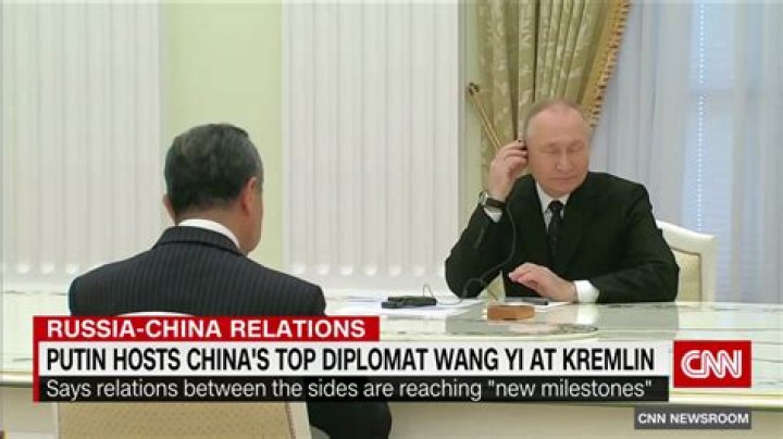 Putin meets top Chinese diplomat Wang in the Kremlin