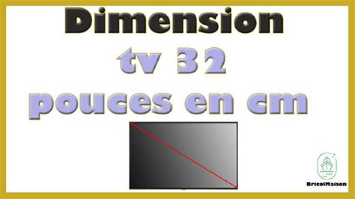 Quelles sont les dimensions d’une télé 32 pouces ? Toutes les réponses à vos questions