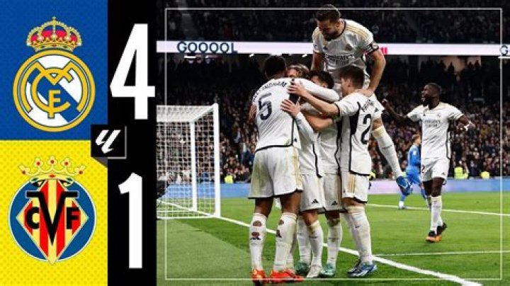 Real Madrid 4-1 Villarreal: Goals and highlights