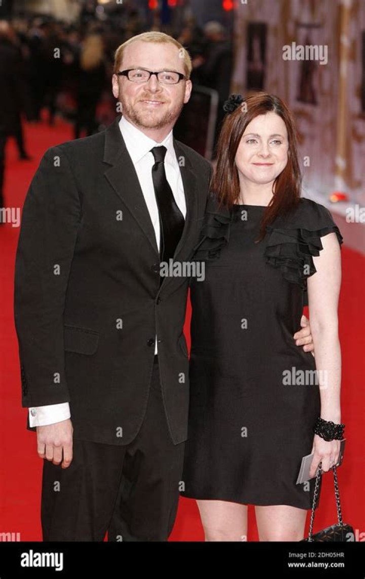 Simon Pegg and Maureen McCann