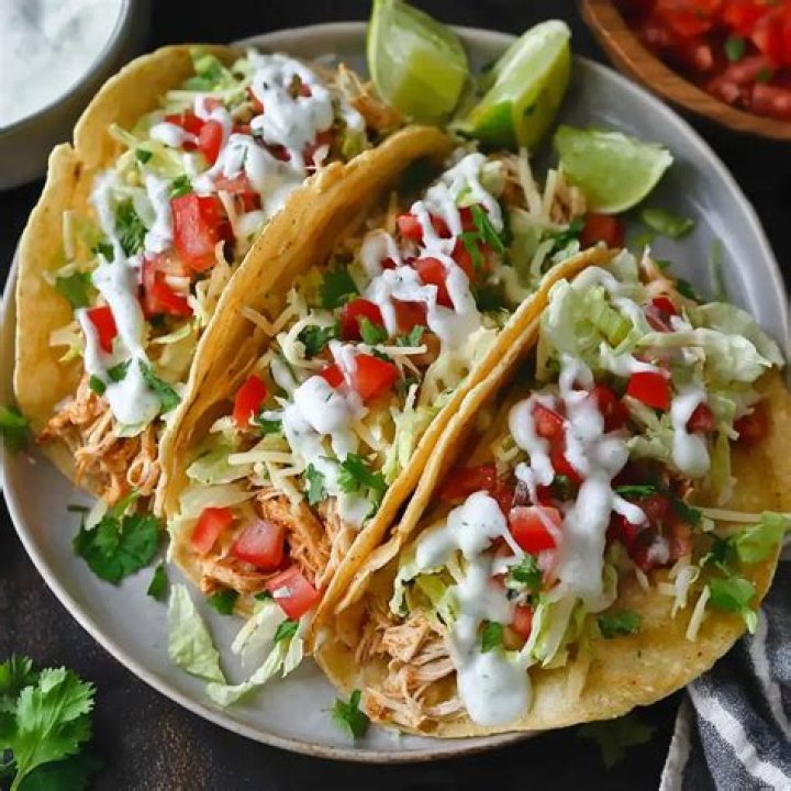 Slow Cooker Soft Chicken Tacos | $5 Dinner Mom | Recipe