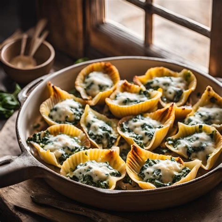Spinach Ricotta Stuffed Shells Recipe With Creamy Vodka Sauce From Rachael Ray | Recipe