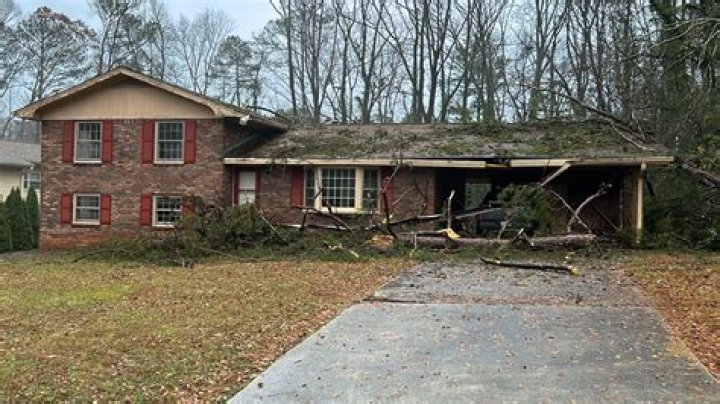 Storm damage in Marietta, Cobb County