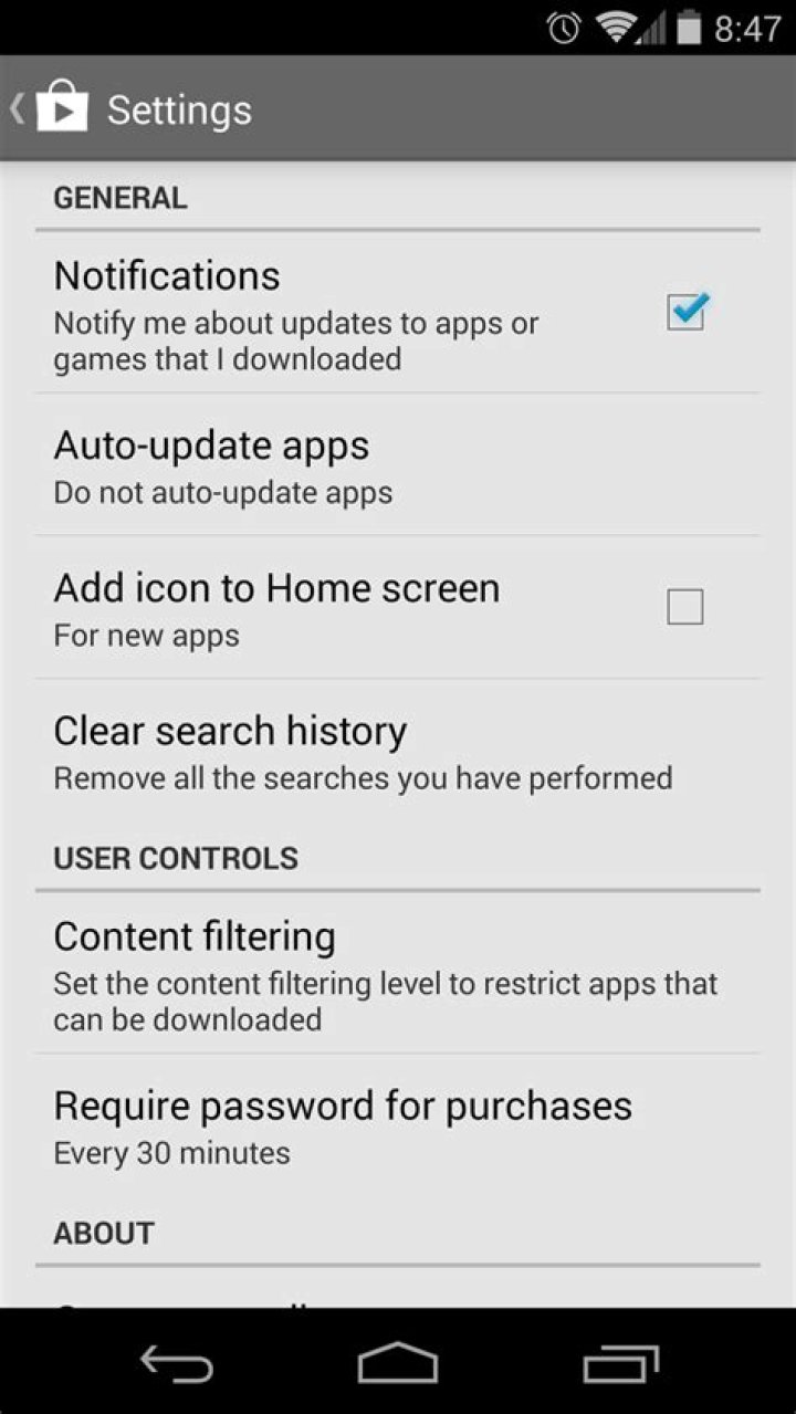 Take control of your Google Play application settings