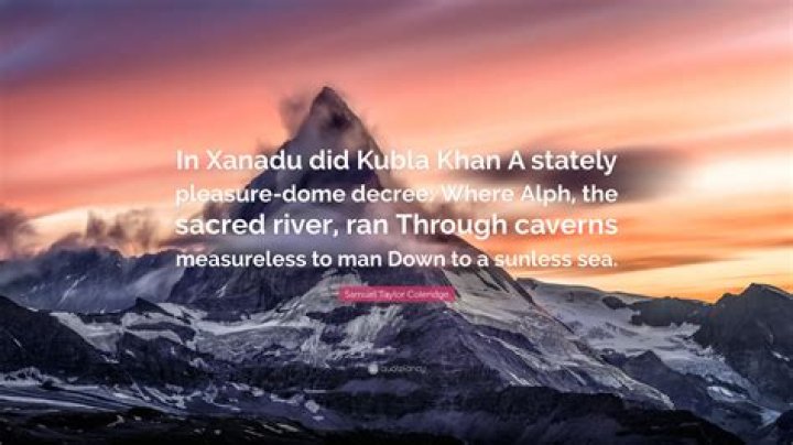 The River Alph in Kubla Khan
