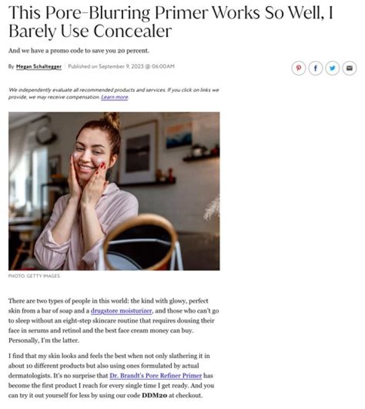 This Pore-Blurring Primer Works So Well, I Barely Use Concealer