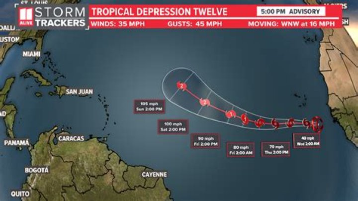 Tropical storm Ida's track | 11alive.com