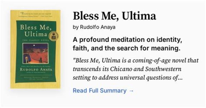 Ultima (a.k.a. La Grande) in Bless Me, Ultima Character Analysis