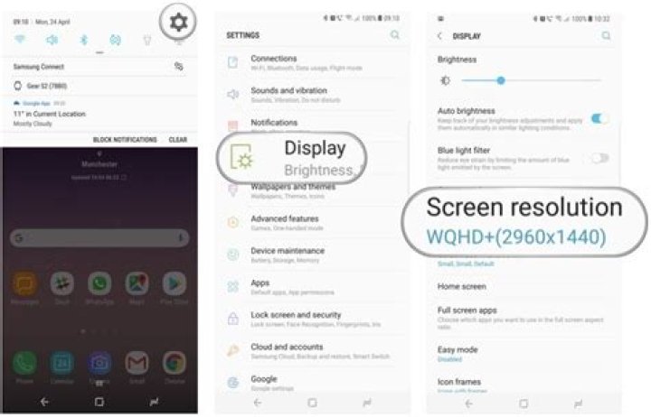 Understanding the Galaxy S8's display resolution options