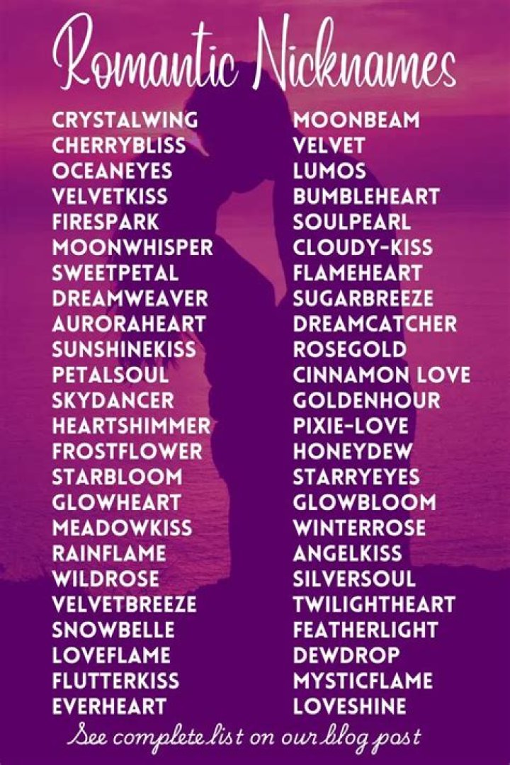 Unique Nicknames For Your Crush: A Complete Guide
