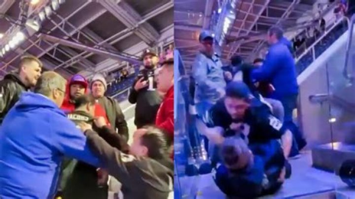 Watch: Raiders fans fight violently with one another at SoFi Stadium