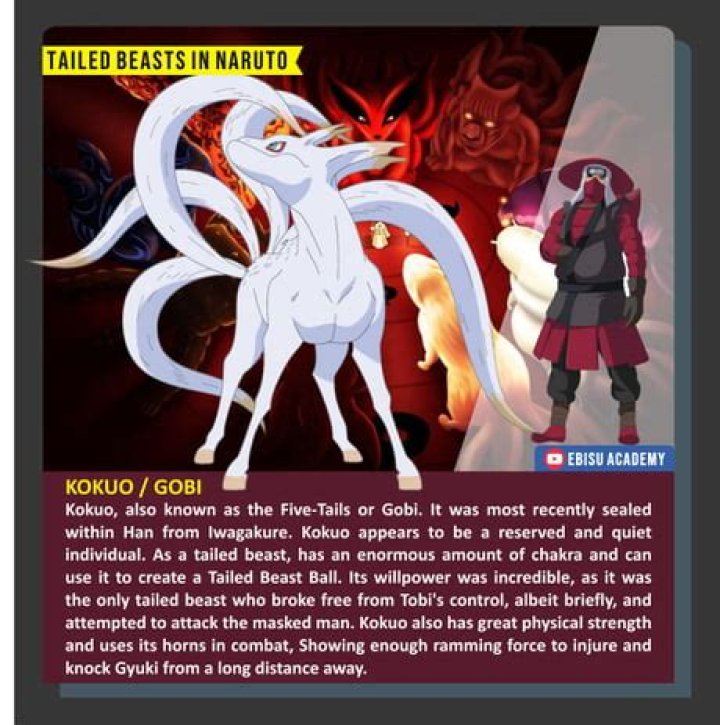 What animal is the 5 tailed beast?