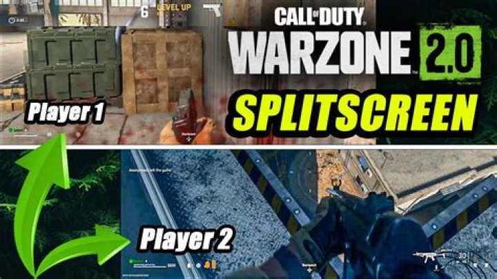 What can you play split-screen on warzone?