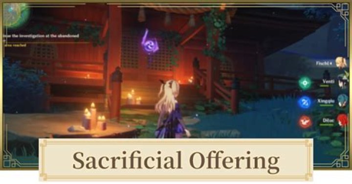 What do you do in the sacrificial offering Genshin impact?