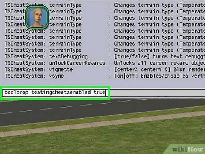 What does boolProp testingCheatsEnabled true?