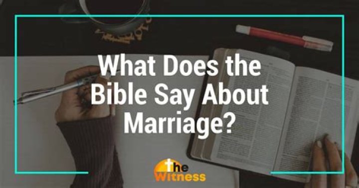 What Does The Bible Say About Marriage?