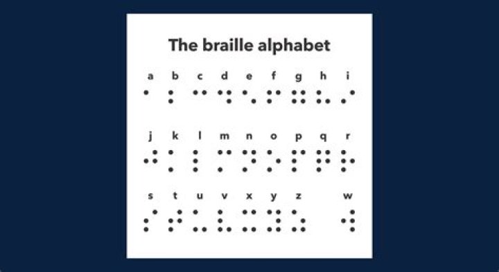 What does the Braille say in fire red?