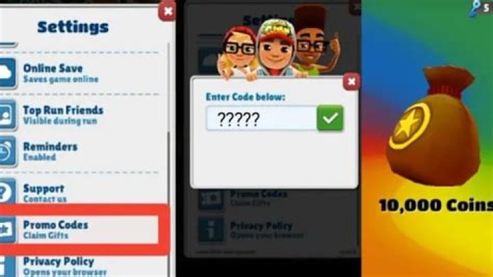 What is Subway Surfers promo code?