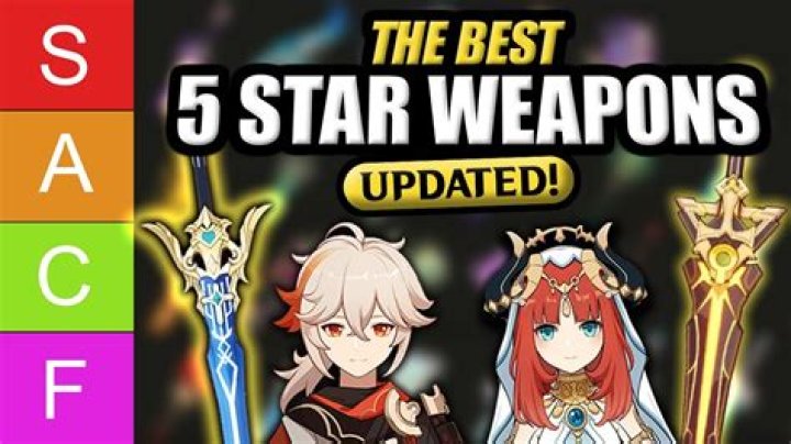 What is the best 5-star weapon?