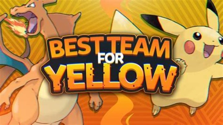 What is the best Pokemon Yellow team?