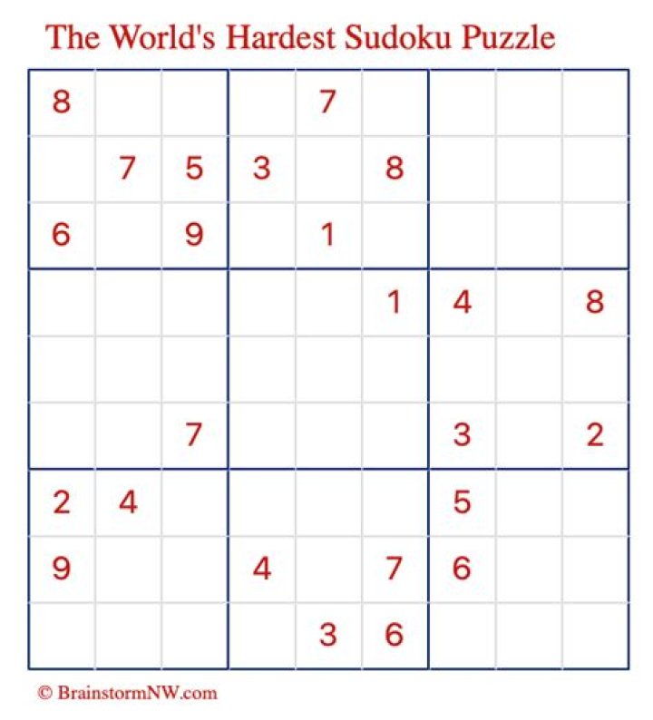 What is the hardest Sudoku?