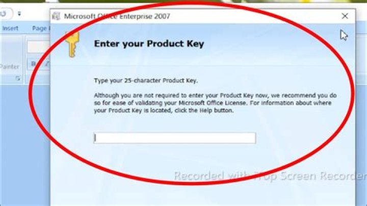 What is the product key of Microsoft Office 2010?