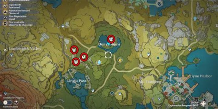 Where are the 4 ruin guards in Genshin impact?