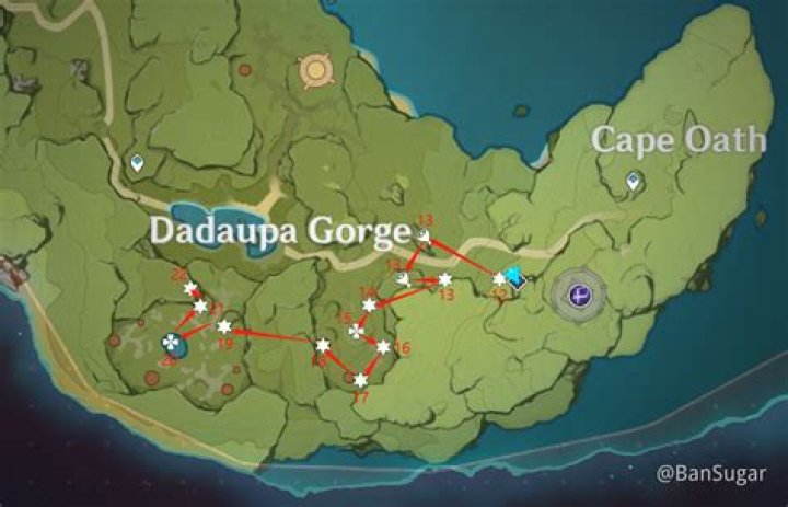 Where is Dadaupa gorge in Genshin Impact?