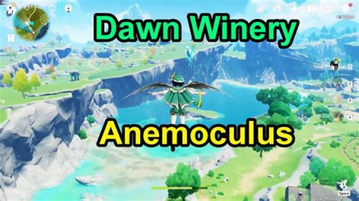 Where is the Anemoculus near dawn winery?