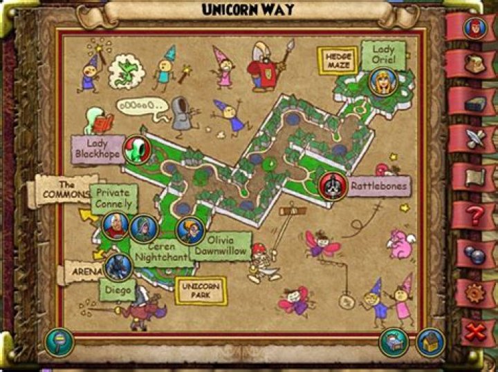 Where is the Unicorn way Smith located in wizard101?