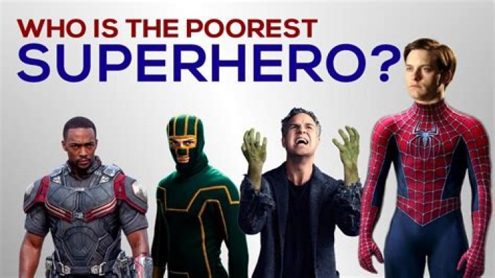 Who is the poorest superhero?