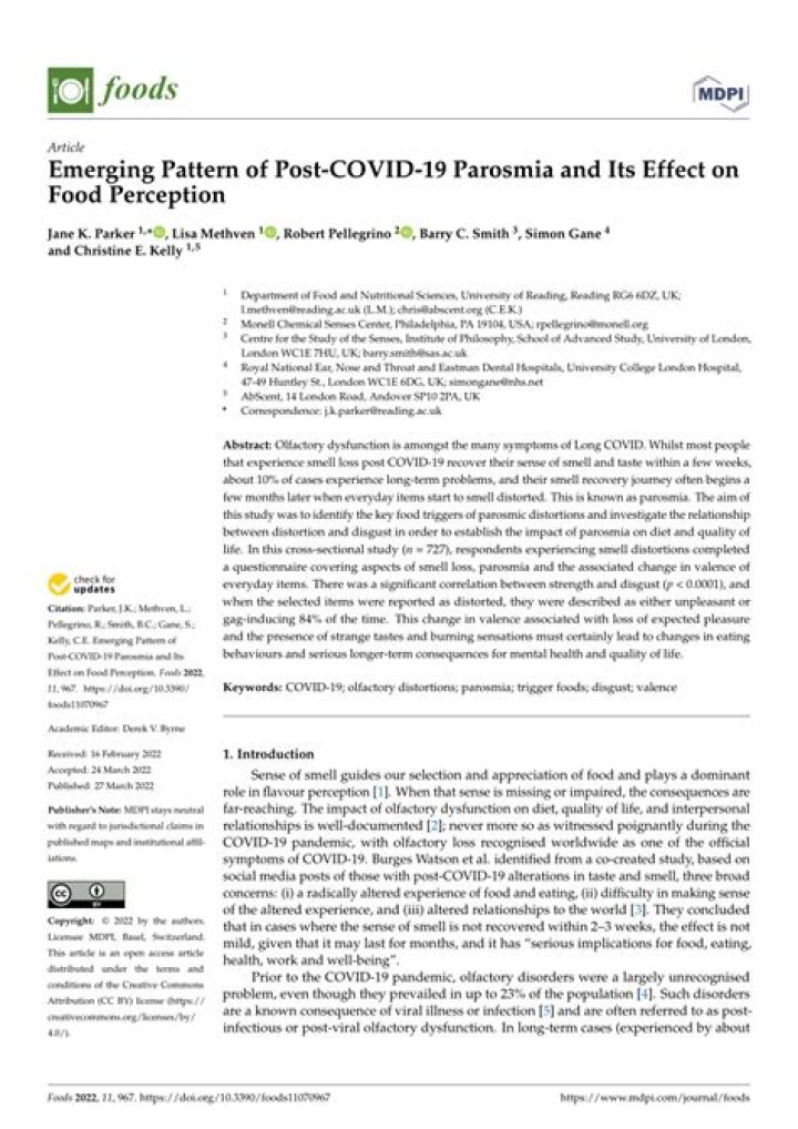 Why Does Food Taste Rotten After Having COVID-19? Parosmia After Coronavirus