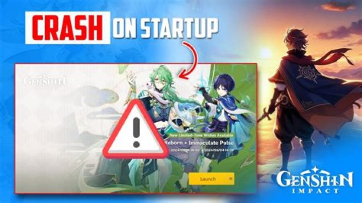 Why does my Genshin Impact keep crashing on startup?
