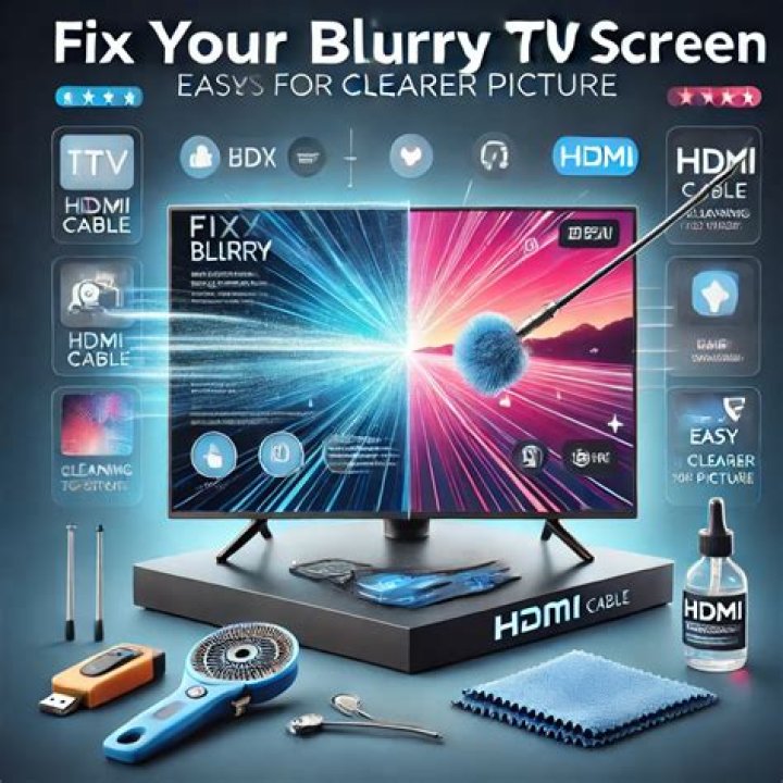 Why does my new TV look blurry?