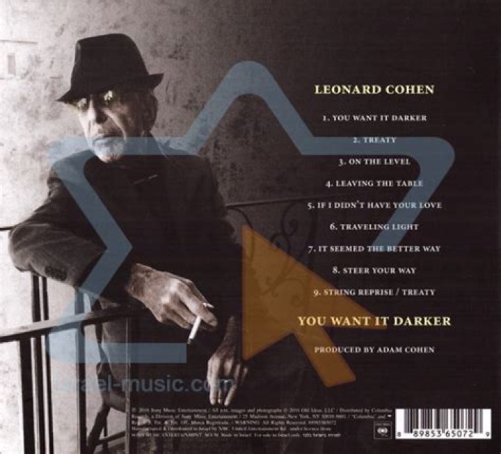 “You Want It Darker” by Leonard Cohen
