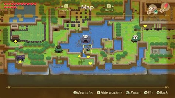 Zelda Link's Awakening Magnifying Lens Location